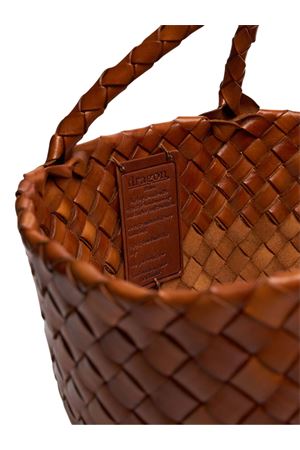 Light brown leather Egola shopping bag DRAGON DIFFUSION | 8026DGS6MATTAN